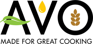 AVO MADE FOR GREAT COOKING logo