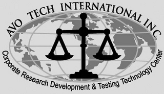 AVO TECH INTERNATIONAL INC. CORPORATE RESEARCH DEVELOPMENT & TESTING TECHNOLOGY CENTER logo