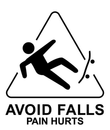 AVOID FALLS PAIN HURTS logo