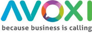 AVOXI BECAUSE BUSINESS IS CALLING logo