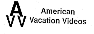 AVV AMERICAN VACATION VIDEOS logo