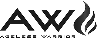 AW AGELESS WARRIOR logo