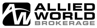 AW ALLIED WORLD BROKERAGE logo