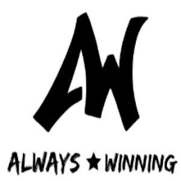 AW ALWAYS WINNING logo