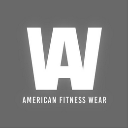 AW AMERICAN FITNESS WEAR logo