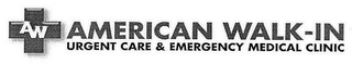 AW AMERICAN WALK-IN URGENT CARE & EMERGENCY MEDICAL CLINIC logo