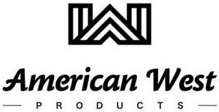 AW AMERICAN WEST PRODUCTS logo