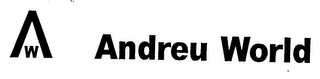 AW ANDREU WORLD logo