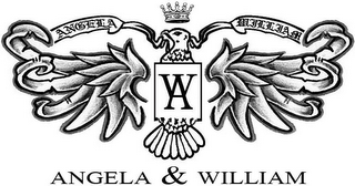 AW ANGELA & WILLIAM logo