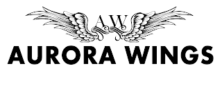 AW AURORA WINGS logo