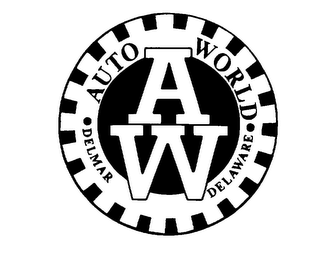 AW AUTO WORLD DELMAR DELAWARE logo