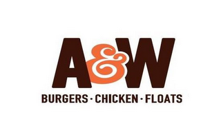 A&W BURGERS.CHICKEN.FLOATS logo