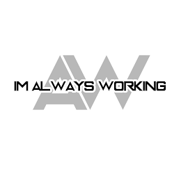 AW IM ALWAYS WORKING logo