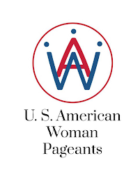 AW U. S. AMERICAN WOMAN PAGEANTS logo