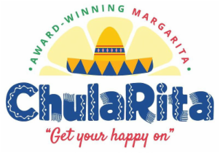 · AWARD-WINNING MARGARITA · CHULARITA "GET YOUR HAPPY ON" logo