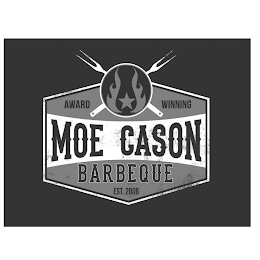 AWARD WINNING MOE CASON BARBEQUE EST. 2006 logo