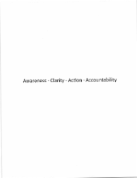 AWARENESS · CLARITY · ACTION · ACCOUNTABILITY
