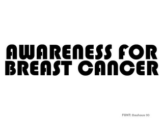 AWARENESS FOR BREAST CANCER logo