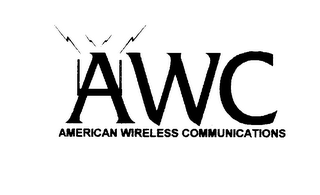 AWC AMERICAN WIRELESS COMMUNICATIONS logo