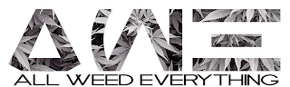 AWE ALL WEED EVERYTHING logo