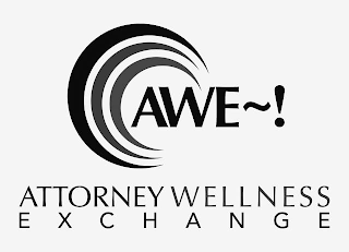 AWE~! ATTORNEY WELLNESS EXCHANGE logo