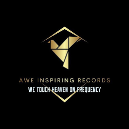 AWE INSPIRING RECORDS WE TOUCH HEAVEN ON FREQUENCY logo
