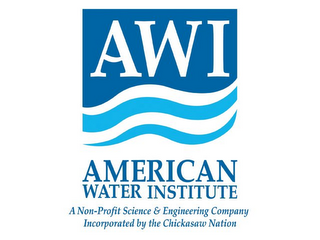 AWI AMERICAN WATER INSTITUTE A NON-PROFIT SCIENCE & ENGINEERING COMPANY INCORPORATED BY THE CHICKASAW NATION logo