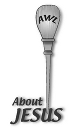 AWL ABOUT JESUS logo