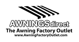 AWNINGSDIRECT THE AWNING FACTORY OUTLET WWW.AWNINGFACTORYOUTLET.COM logo