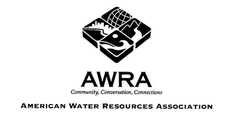 AWRA COMMUNITY, CONVERSATION, CONNECTIONS AMERICAN WATER RESOURCES ASSOCIATION logo
