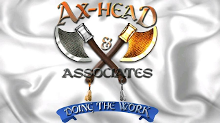 AX-HEAD & ASSOCIATES DOING THE WORK logo