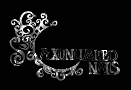 A.X UNLIMITED NAILS logo