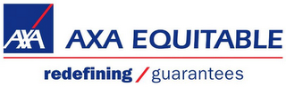 AXA AXA EQUITABLE REDEFINING / GUARANTEES logo