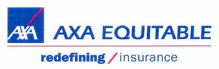 AXA AXA EQUITABLE REDEFINING/INSURANCE logo
