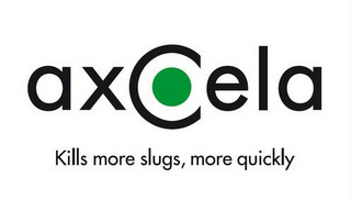 AXCELA KILLS MORE SLUGS, MORE QUICKLY logo