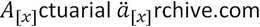 A[X]CTUARIAL Ä[X]RCHIVE.COM logo