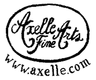 AXELLE FINE ARTS WWW.AXELLE.COM logo