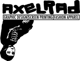AXELRAD GRAPHIC DESIGN SCREEN PRINTING FASHION APPAREL logo
