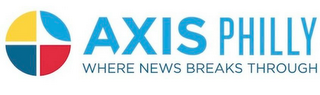 AXIS PHILLY WHERE NEWS BREAKS THROUGH logo