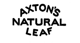 AXTON'S NATURAL LEAF logo