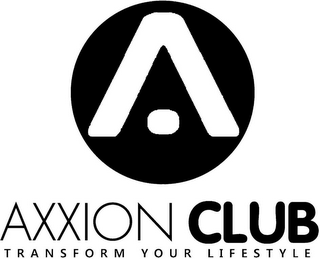AXXION CLUB TRANSFORM YOUR LIFESTYLE logo