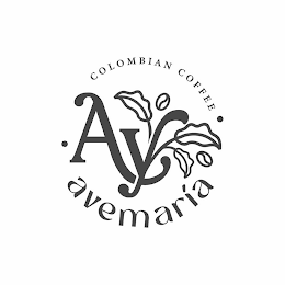 • AY COLOMBIAN COFFEE • AVEMARIA logo