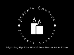 AYDEN'S CANDLES · AYDEN'S CANDLES · LIGHTING UP THE WORLD ONE ROOM AT AT TIME logo