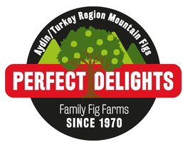 AYDIN/TURKEY REGION MOUNTAIN FIGS PERFECT DELIGHTS FAMILY FIG FARMS SINCE 1970 logo