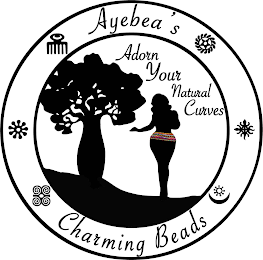 AYEBEA'S ADORN YOUR NATURAL CURVES CHARMING BEADS logo