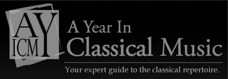 AYICM A YEAR IN CLASSICAL MUSIC YOUR EXPERT GUIDE TO THE CLASSICAL REPERTOIRE logo