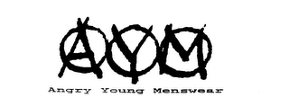 AYM ANGRY YOUNG MENSWEAR logo