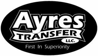 AYRES TRANSFER LLC. FIRST IN SUPERIORITY logo