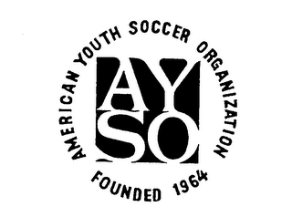 AYSO AMERICAN YOUTH SOCCER ORGANIZATION FOUNDED 1964 logo