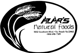 AZAR'S NATURAL FOODS logo
